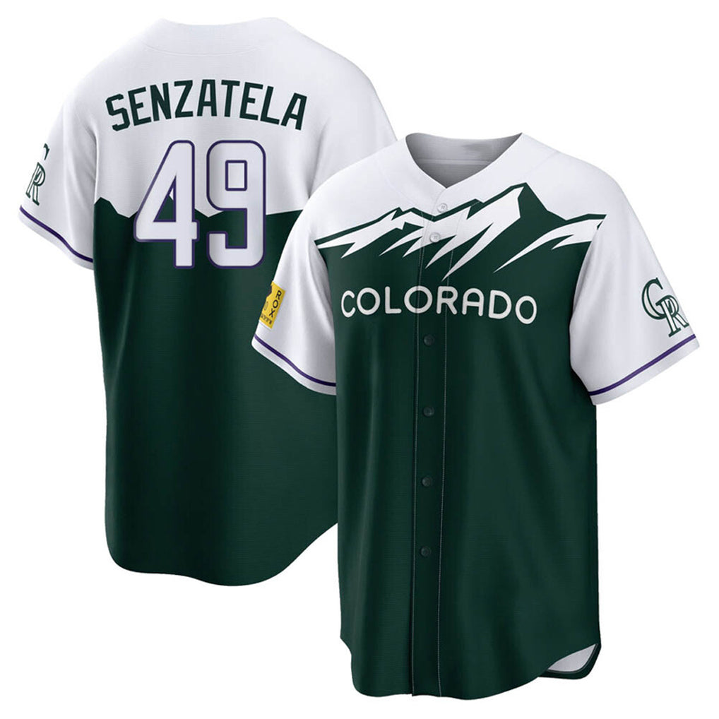 C.Rockies #49 Antonio Senzatela Player Green City Connect Home Game Fdoa Stitched Jerseys