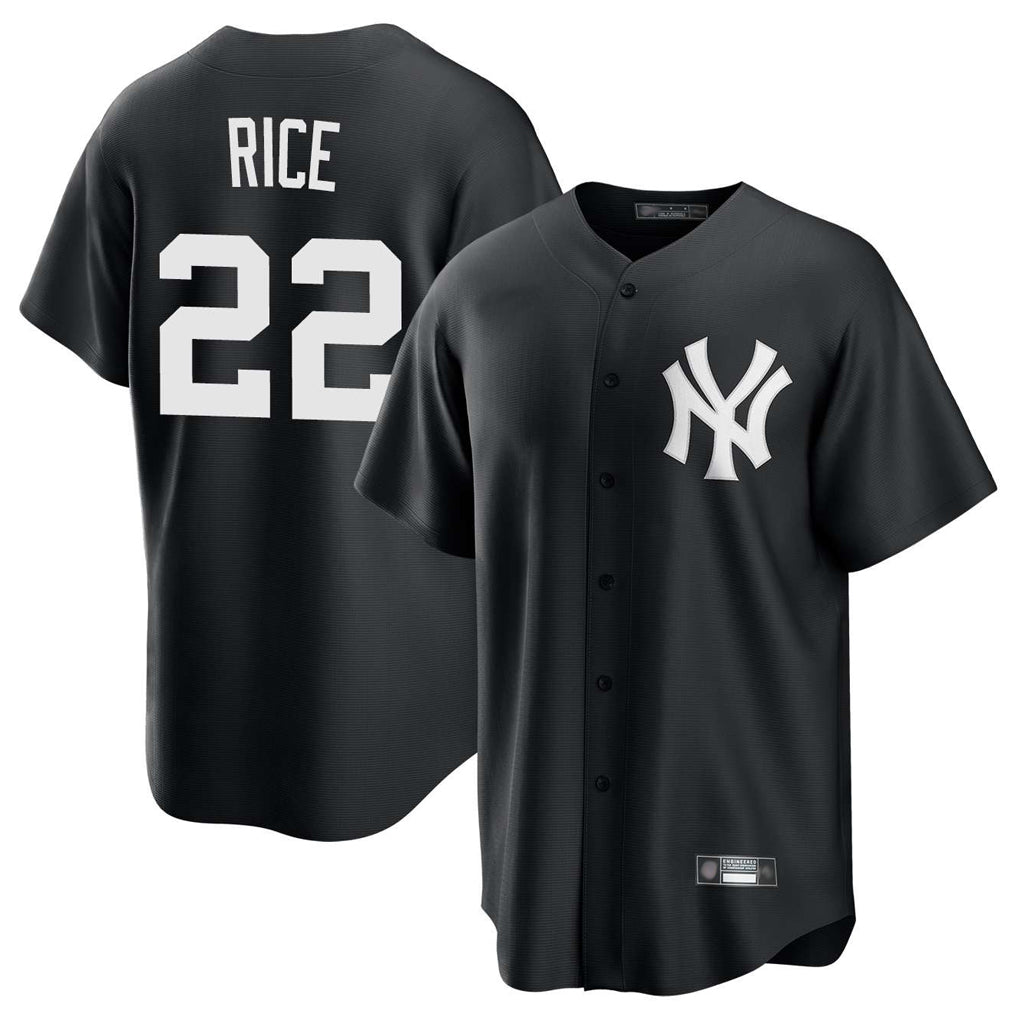 NY.Yankees #22 Ben Rice Player Black Game Home Fdoa Stitched Jerseys