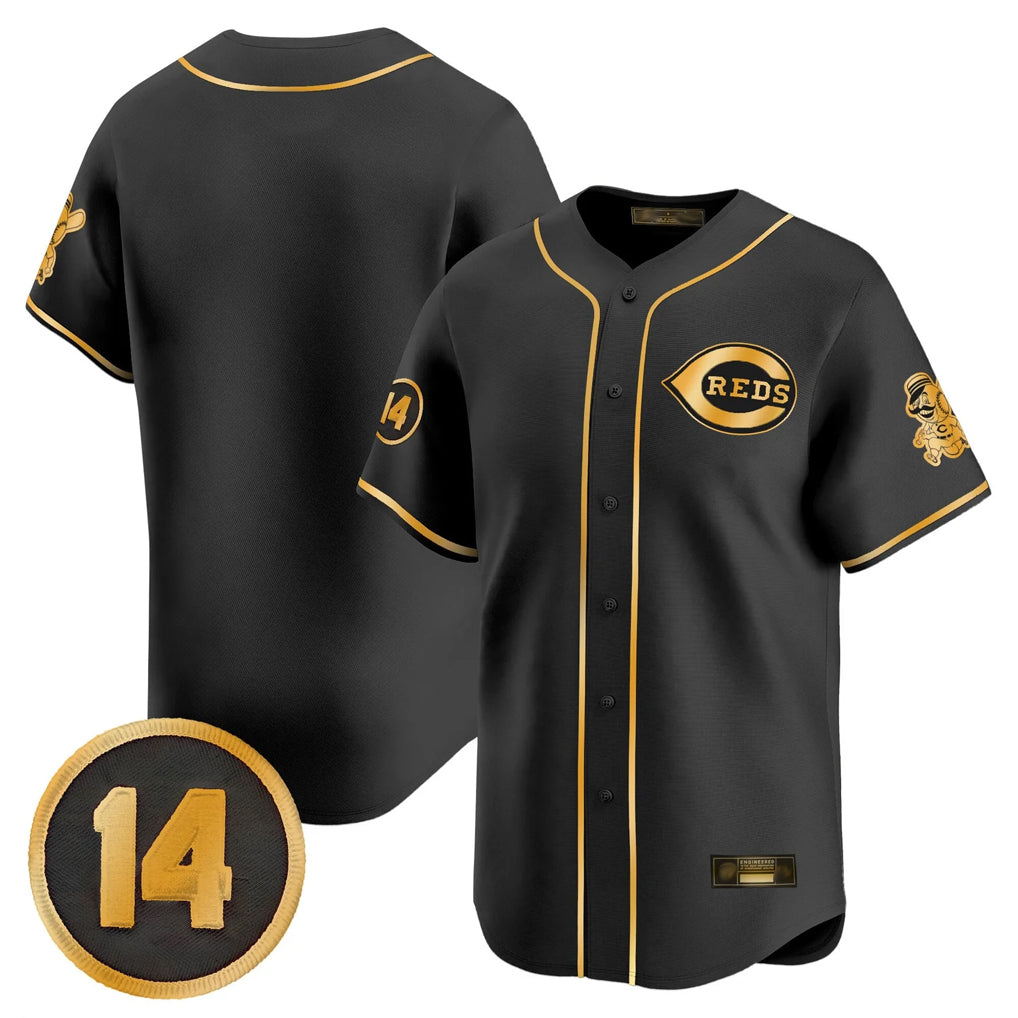 C.Reds ## Red Blank Player Black-Gold Vapor Premier Limited Home Fdoa Stitched Jerseys