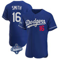 LA.Dodgers #16 Will Smith Player Royal World Series Meet Limited Elite Home Fdoa Stitched Jerseys