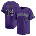 C.Rockies #14 Ezequiel Tovar Player Purple Limited Home Fdoa Stitched Jerseys