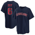C.Guardians #6 David Fry Player Navy Game Home Fdoa Stitched Jerseys