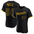 M.Twins #56 Josh Bell Player Black Snake Skin City Home Limited Elite Fdoa Stitched Jerseys