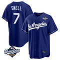 LA.Dodgers #7 Blake Snell Player Royal Game World Series Fdoa Stitched Jerseys