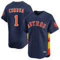 H.Astros #1 Carlos Correa Player Navy Home Limited Fdoa Stitched Jerseys