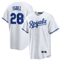KC.Royals #28 Kyle Isbel Player White Home Game Fdoa Stitched Jerseys