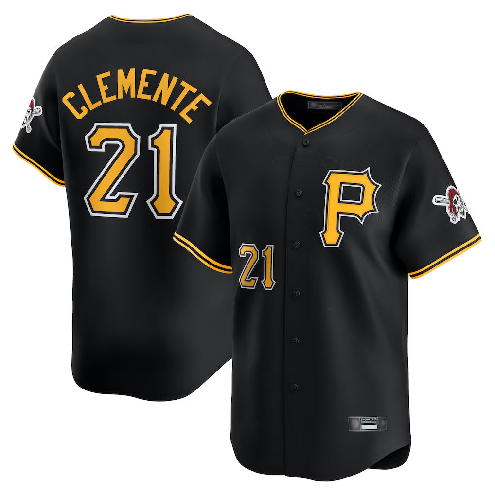 P.Pirates #21 Roberto Clemente Player White Home Game Fdoa Stitched Jerseys