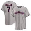 C.Guardians #7 George Valera Player Gray Game Home Fdoa Stitched Jerseys