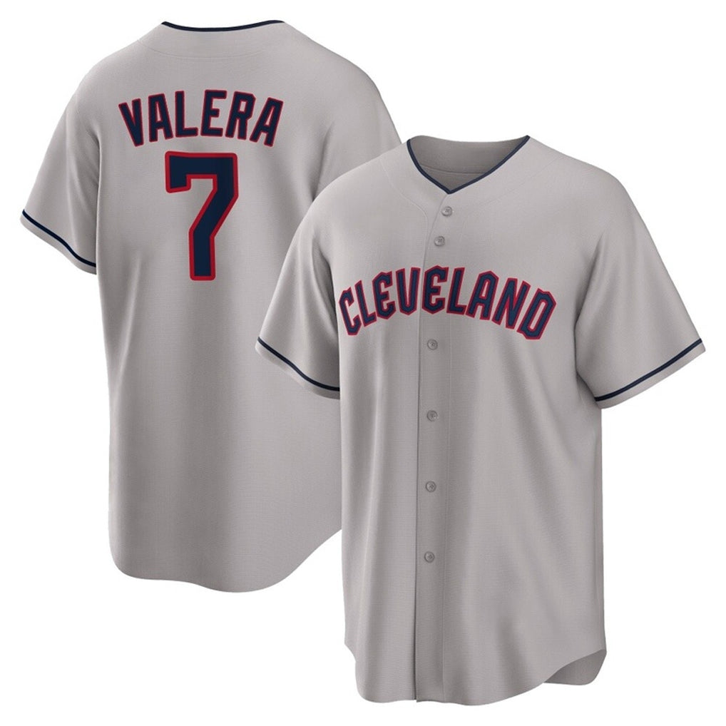 C.Guardians #7 George Valera Player Gray Game Home Fdoa Stitched Jerseys