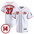 C.Reds #37 Tyler Stephenson Player White Vapor Premier Limited Home Fdoa Stitched Jerseys