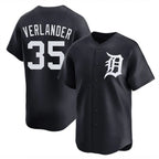 D.Tigers #35 Justin Verlander Player Navy Home Limited Game Fdoa Stitched Jerseys