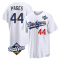 LA.Dodgers #44 Andy Pages Player Gold White World Series 2026 Collection Stadium Limited Fdoa Stitched Jerseys