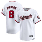 W.Nationals #8 Carter Kieboom Player White Home Limited Fdoa Stitched Jerseys
