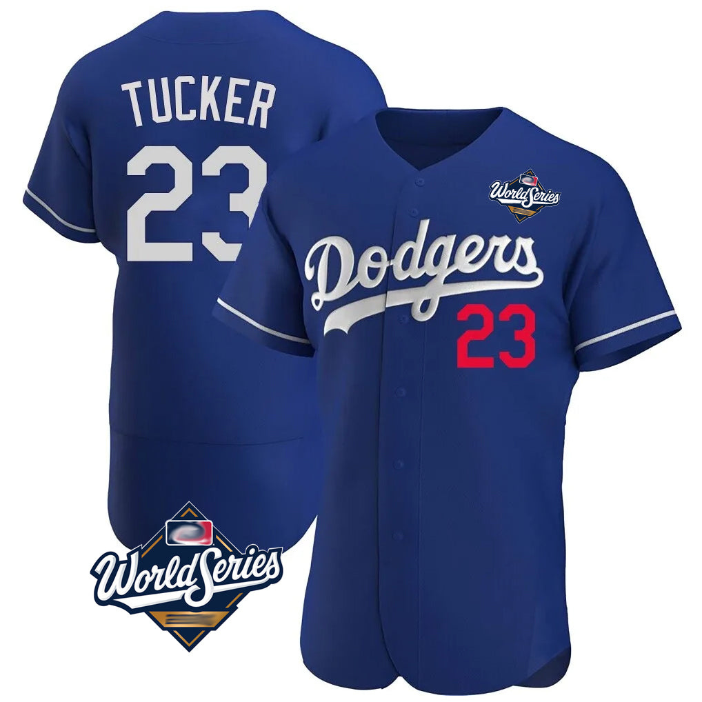 LA.Dodgers #23 Kyle Tucker Player Royal World Series Limited Elite Home Fdoa Stitched Jerseys