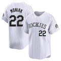 C.Rockies #22 Mickey Moniak Player White Limited Home Fdoa Stitched Jerseys