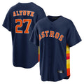 H.Astros #27 Jose Altuve Player Navy Home Game Fdoa Stitched Jerseys