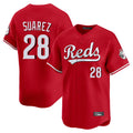 C.Reds #28 Eugenio Su¨¢rez Player Red Home Limited Fdoa Stitched Jerseys