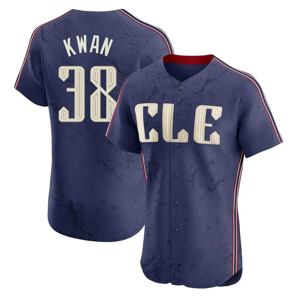 C.Guardians #38 Steven Kwan Player Navy City Connect Limited Elite Home Fdoa Stitched Jerseys
