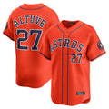 H.Astros #27 Jose Altuve Player Orange Home Limited Fdoa Stitched Jerseys