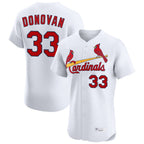 St. Louis Cardinals #33 Brendan Donovan Player White Home Limited Elite Fdoa Stitched Jerseys