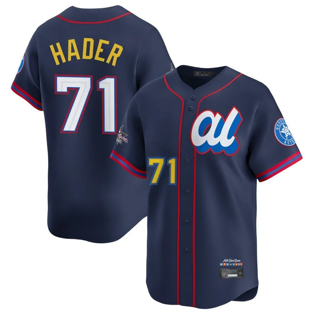 H.Astros #71 Josh Hader Player Navy American League All-Star Game Limited Fdoa Stitched Jerseys