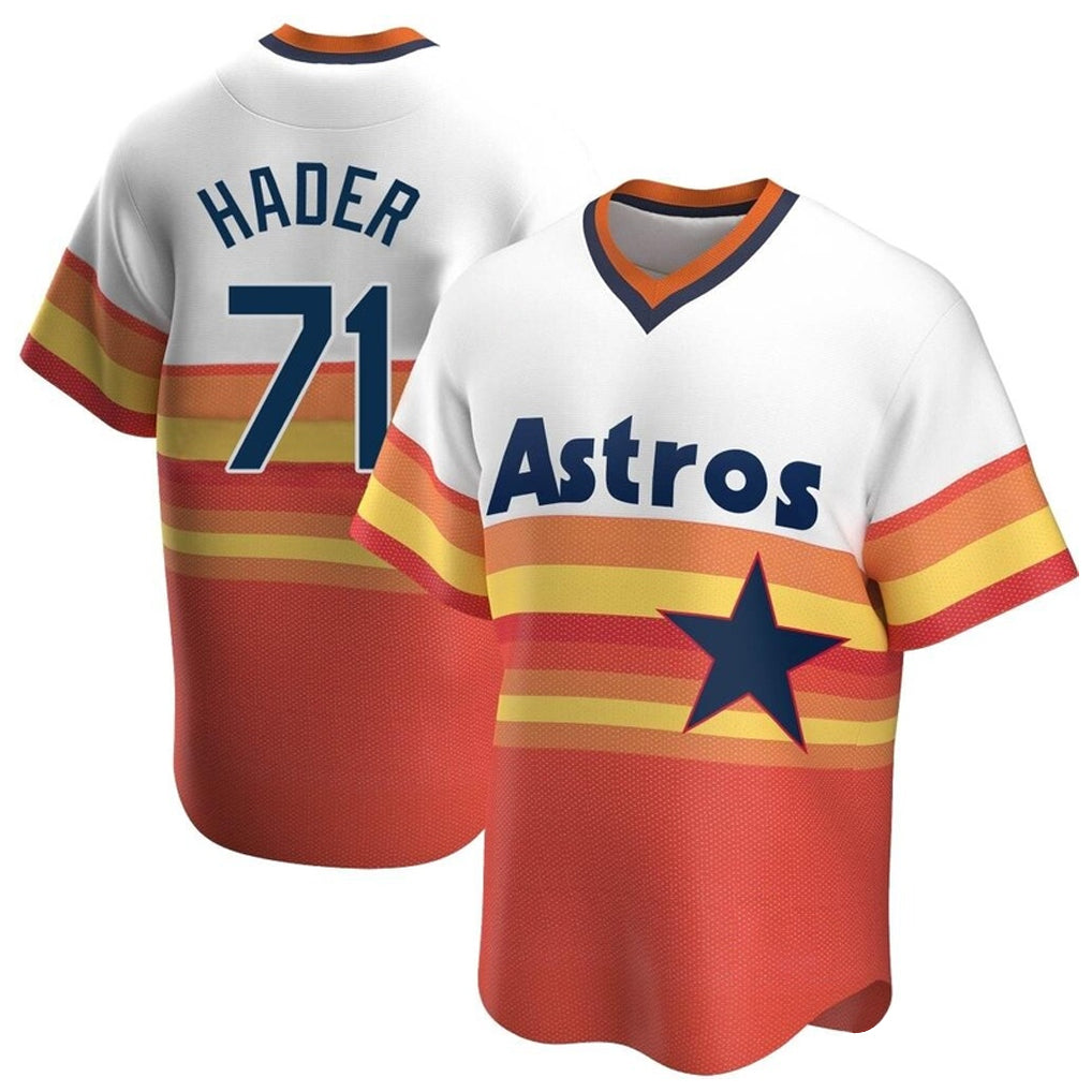 H.Astros #71 Josh Hader Player Rainbow Cooperstown Collection T-shirt Fdoa Stitched Jerseys