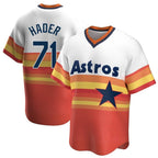H.Astros #71 Josh Hader Player Rainbow Cooperstown Collection T-shirt Fdoa Stitched Jerseys