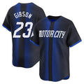 D.Tigers #23 Kirk Gibson Player Navy City Connect Home Limited Fdoa Stitched Jerseys