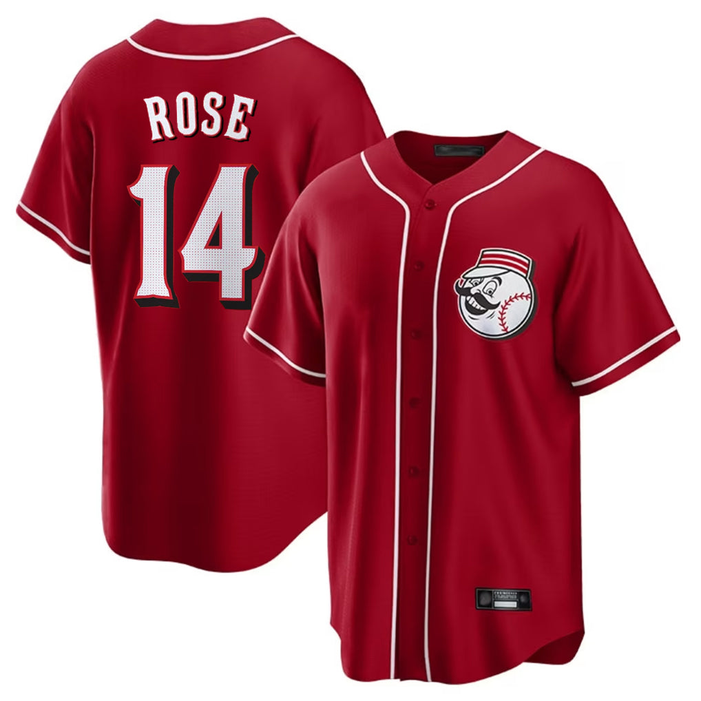 C.Reds #14 Pete Rose Player Red Home Game Fdoa Stitched Jerseys