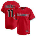 C.Guardians #11 Jose Ramirez Player Red Limited Home Fdoa Stitched Jerseys