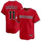 C.Guardians #11 Jose Ramirez Player Red Limited Home Fdoa Stitched Jerseys