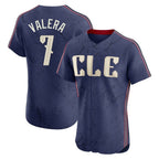 C.Guardians #7 George Valera Player Navy City Connect Limited Elite Home Fdoa Stitched Jerseys