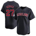 C.Guardians #27 Austin Hedges Player Navy Limited Home Game Fdoa Stitched Jerseys