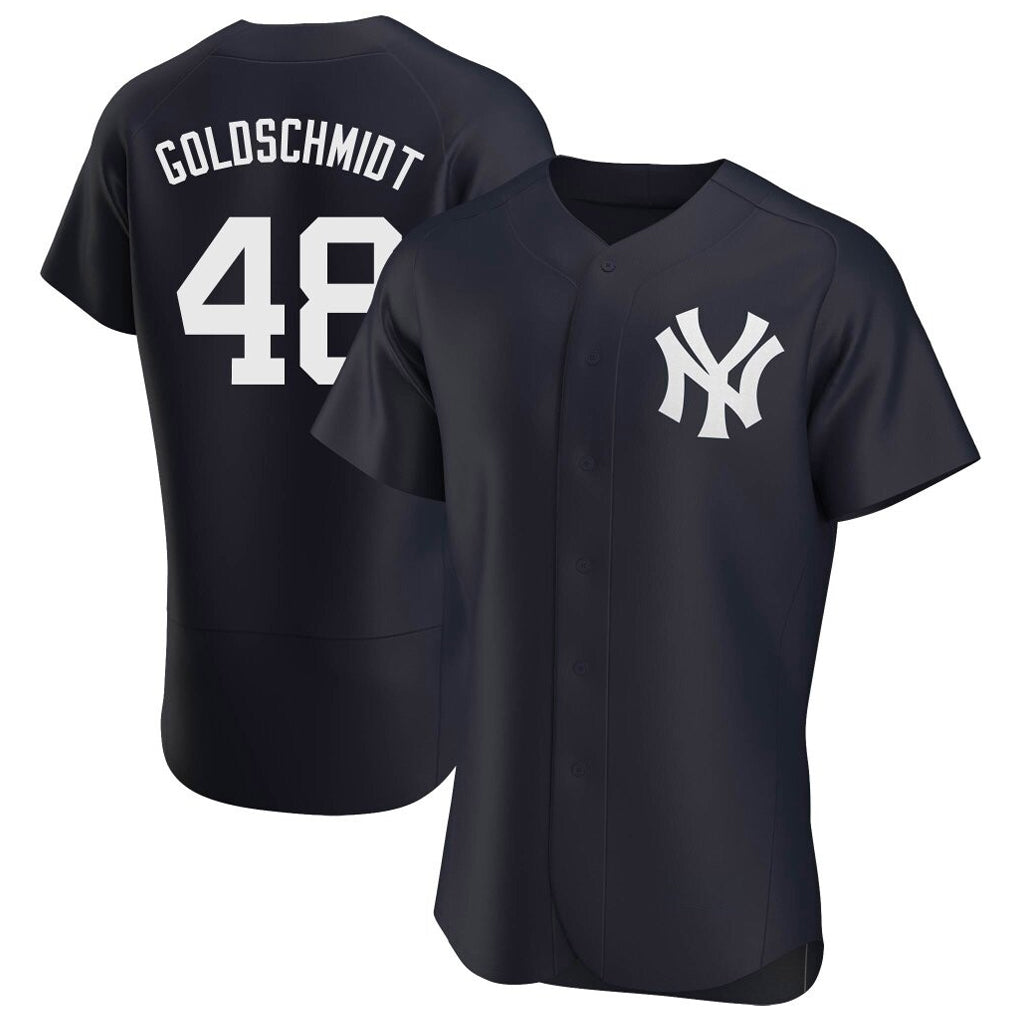 NY.Yankees #48 Paul Goldschmidt Player Navy Limited Elite Home Fdoa Stitched Jerseys