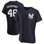 NY.Yankees #48 Paul Goldschmidt Player Navy Limited Elite Home Fdoa Stitched Jerseys