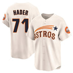 H.Astros #71 Josh Hader Player Cream Throwback Cooperstown Collection Limited Fdoa Stitched Jerseys