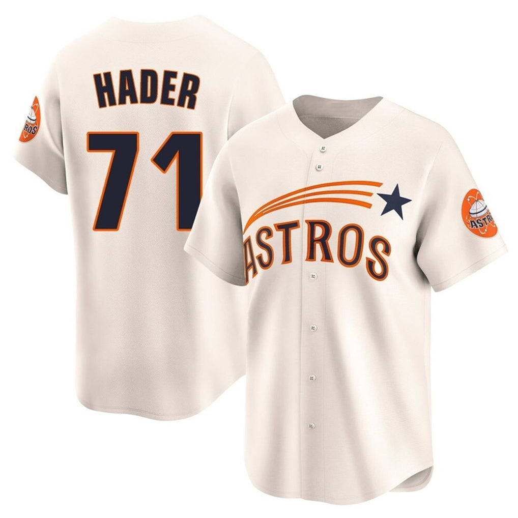 H.Astros #71 Josh Hader Player Cream Throwback Cooperstown Collection Limited Fdoa Stitched Jerseys
