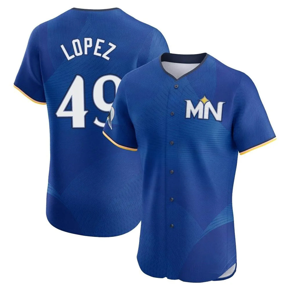 M.Twins #49 Pablo Lopez Player Royal City Connect Limited Elite Home Fdoa Stitched Jerseys