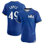 M.Twins #49 Pablo Lopez Player Royal City Connect Limited Elite Home Fdoa Stitched Jerseys