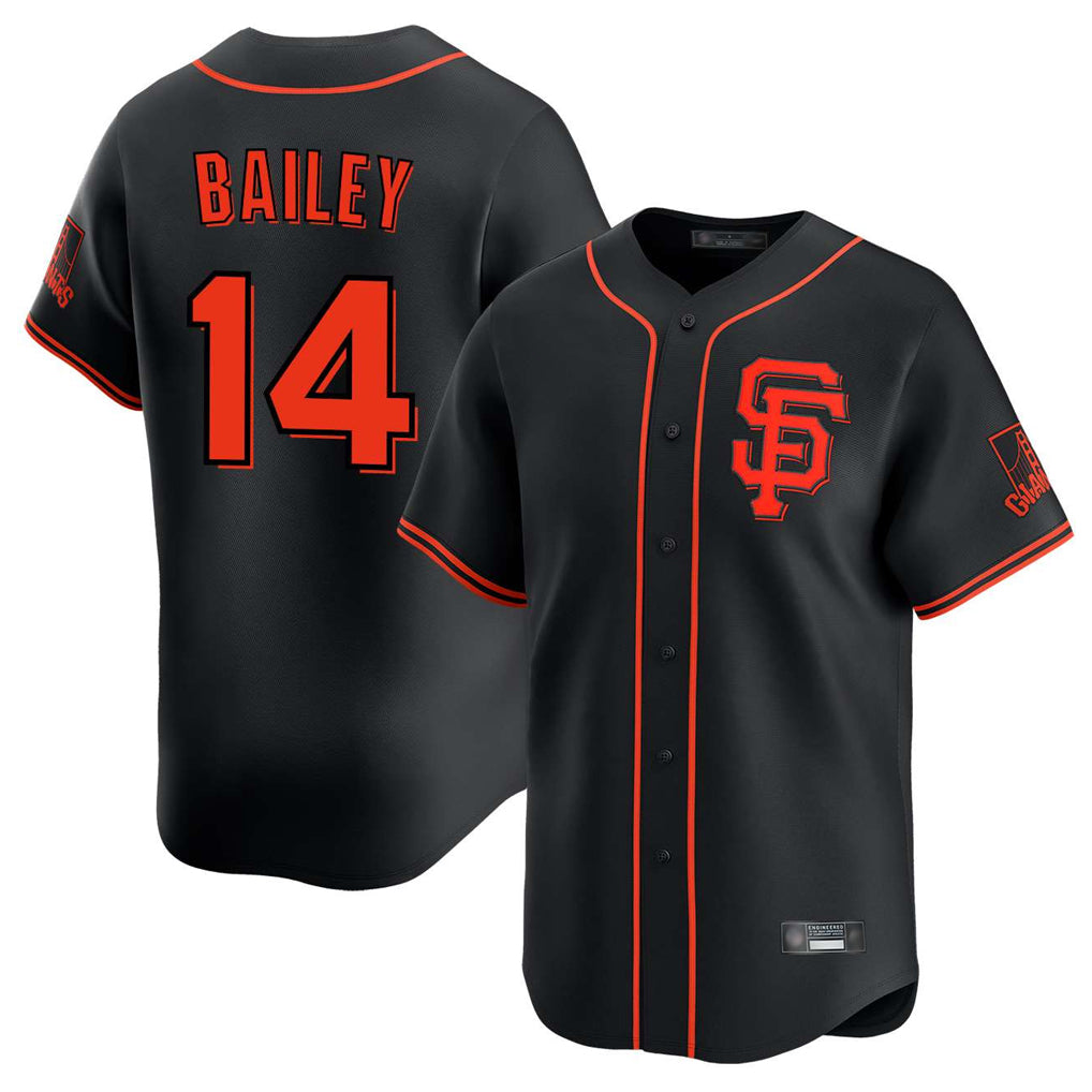 SF.Giants #14 Patrick Bailey Player Black 2026 Home Limited Fdoa Stitched Jerseys