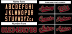 Custom Black Crimson-Old Gold Classic Style Authentic Two-Button Softball Jersey