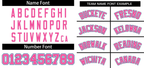 Custom White Pink-Royal Classic Style Authentic Two-Button Softball Jersey