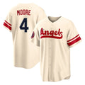 LA.Angels #4 Christian Moore Player Cream City Connect Home Fdoa Stitched Jerseys