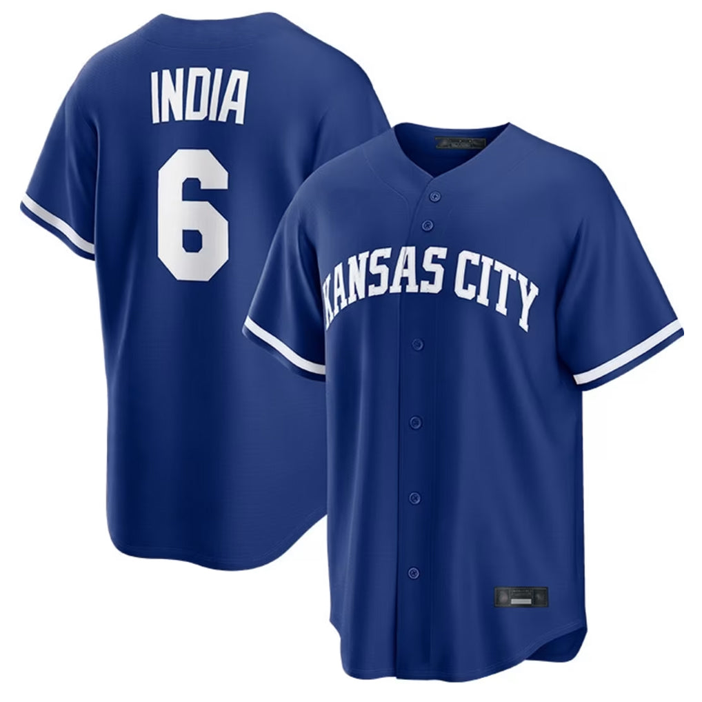 KC.Royals #6 Jonathan India Player Royal Game Home Fdoa Stitched Jerseys