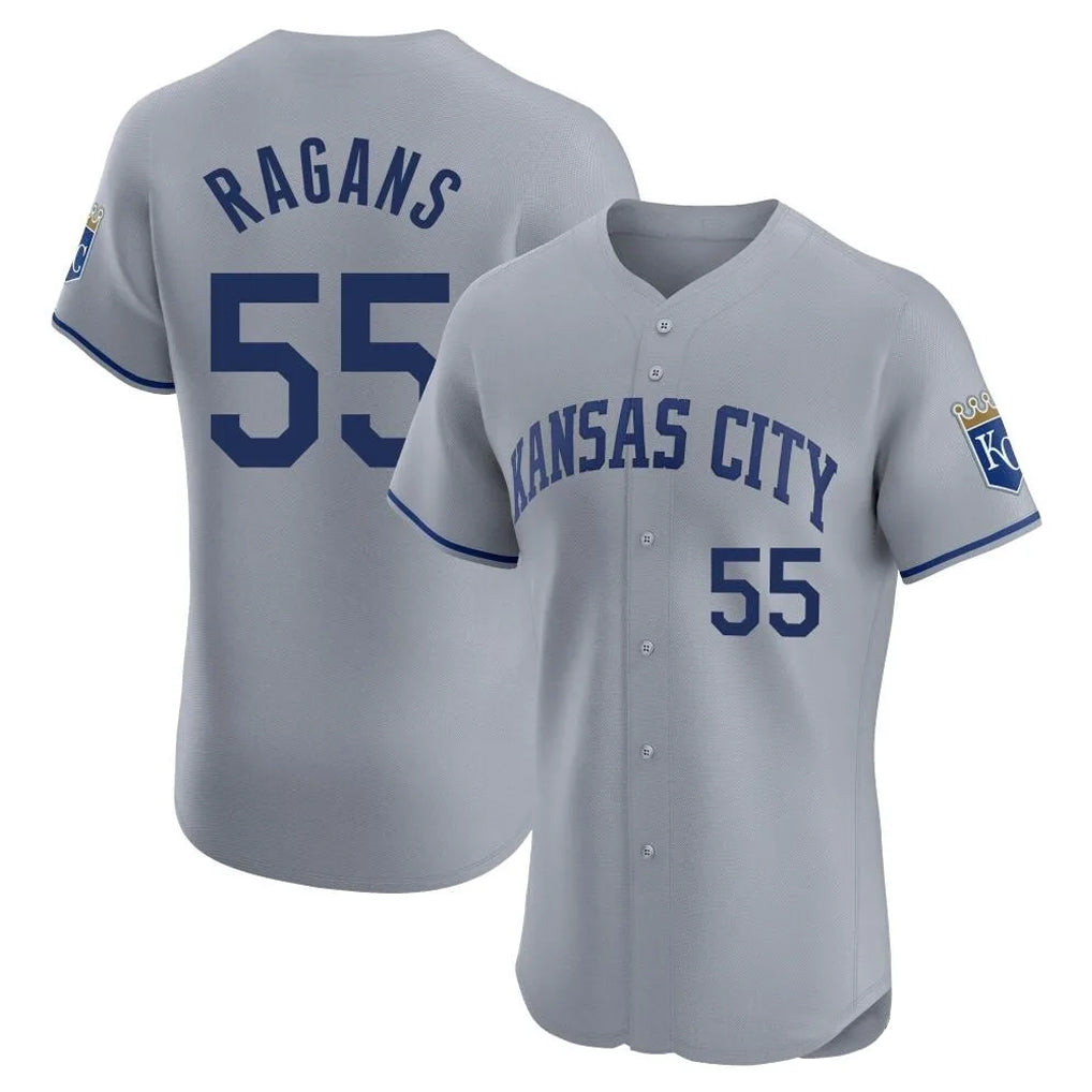 KC.Royals #55 Cole Ragans Player Gray Limited Elite Home Fdoa Stitched Jerseys