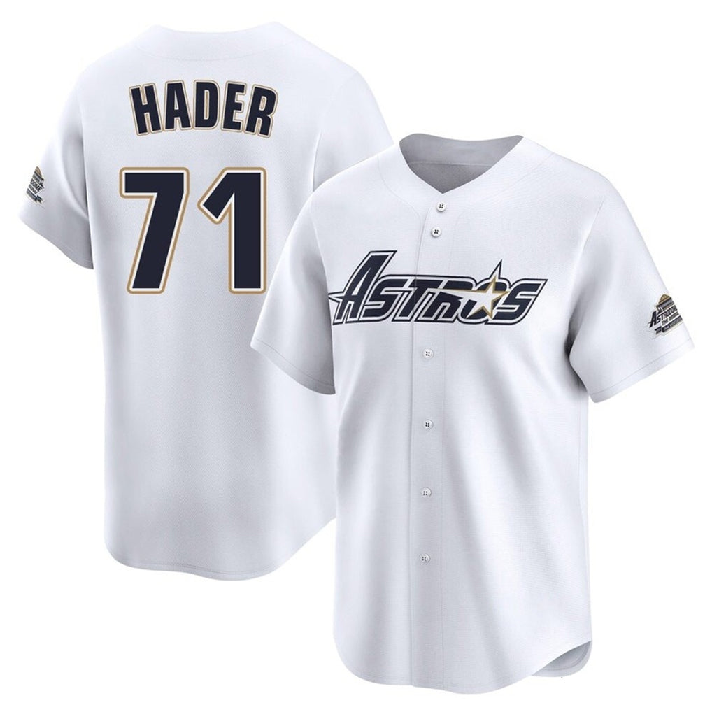H.Astros #71 Josh Hader Player White Throwback Cooperstown Collection Limited Fdoa Stitched Jerseys