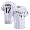 C.Rockies #17 Todd Helton Player White Limited Home Fdoa Stitched Jerseys