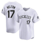 C.Rockies #17 Todd Helton Player White Limited Home Fdoa Stitched Jerseys