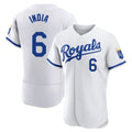 KC.Royals #6 Jonathan India Player White Limited Elite Home Game Fdoa Stitched Jerseys
