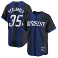 D.Tigers #35 Justin Verlander Player Navy City Connect Home Limited Fdoa Stitched Jerseys